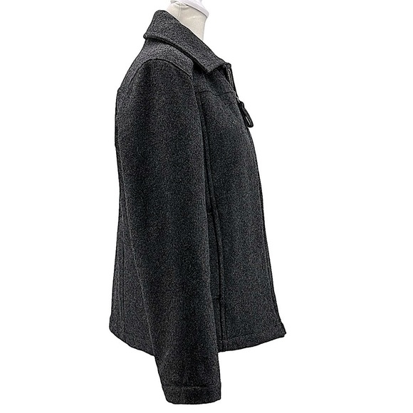 POSTCARD Italy Minimalist Gray Wool Alpaca Blend Jacket Size 4 - Picture 3 of 10